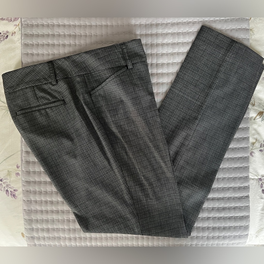 Ann Taylor Factory Black and White Patterned Pants